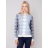 Jacquard Sweater with Zig Zag Design - Snowflake