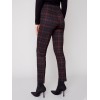 Plaid Ponte Skinny Pants - Ruby