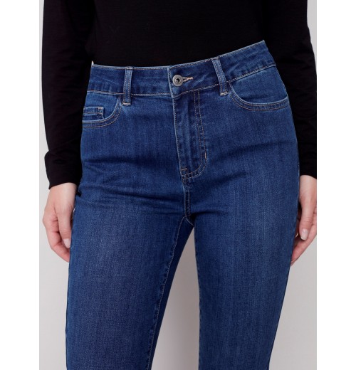 Cuffed Hem Jeans - Blue Jean