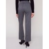 Houndstooth Flare Ponte Pants - Charcoal