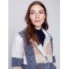 Plaid Bouclé Knit Coat - Snowflake