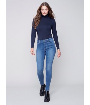 Soft Stretch Skinny Jeans - Medium Blue