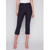 Stretch Pull-On Capri Pants - Navy